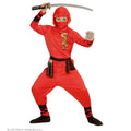 Roter Drachen-Ninja-Krieger Kostüm für Jungen