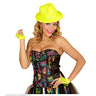 Kurze Neon-Gelbe Fingerlose Handschuhe