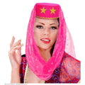 Harem Hut Mit Veil Alina, Rosa