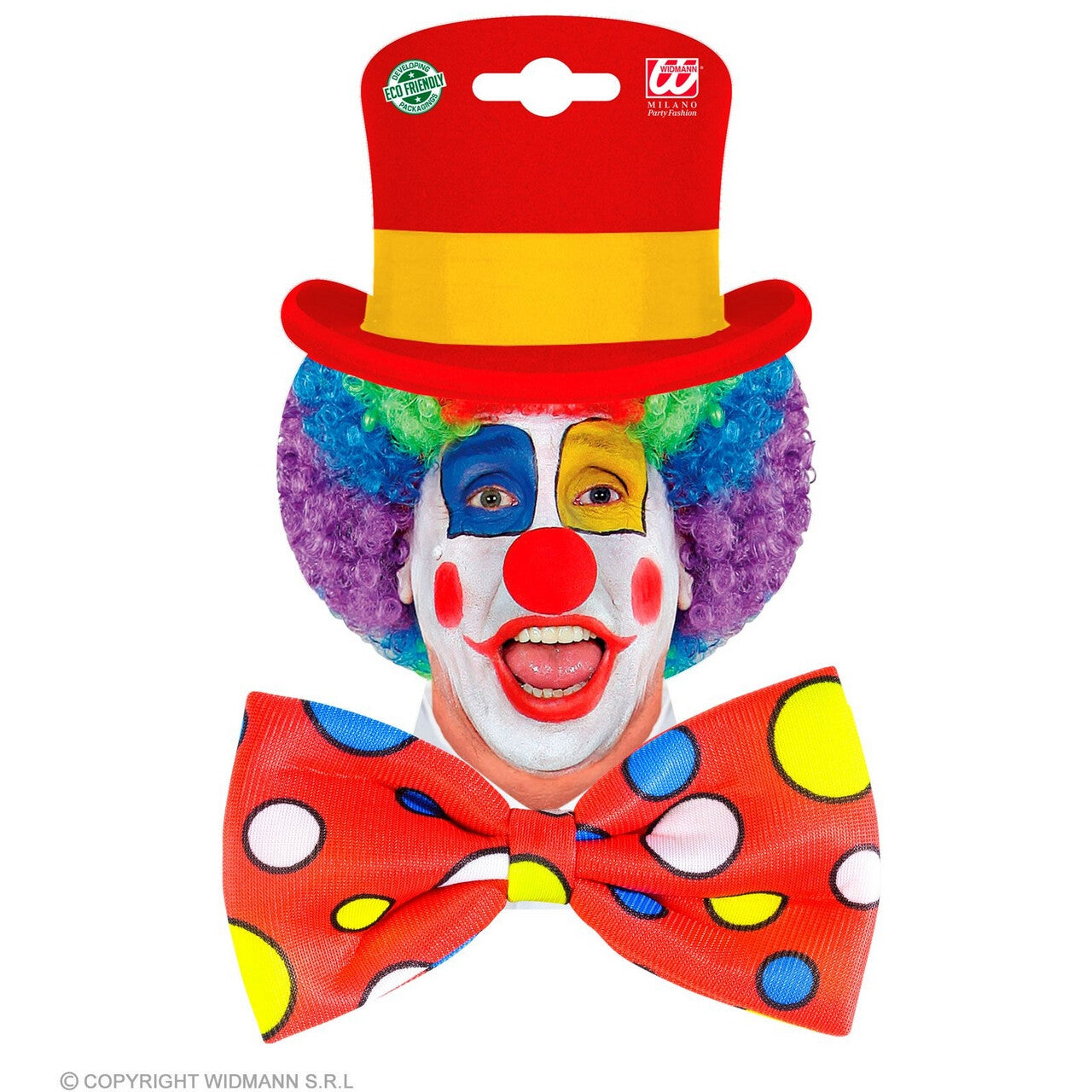 Op deze afbeelding zie je een Accessoires, van het merk Widmann. Speelse Strik Clown Bobbie Rood
