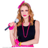 80er Popstar Neon Pink Set