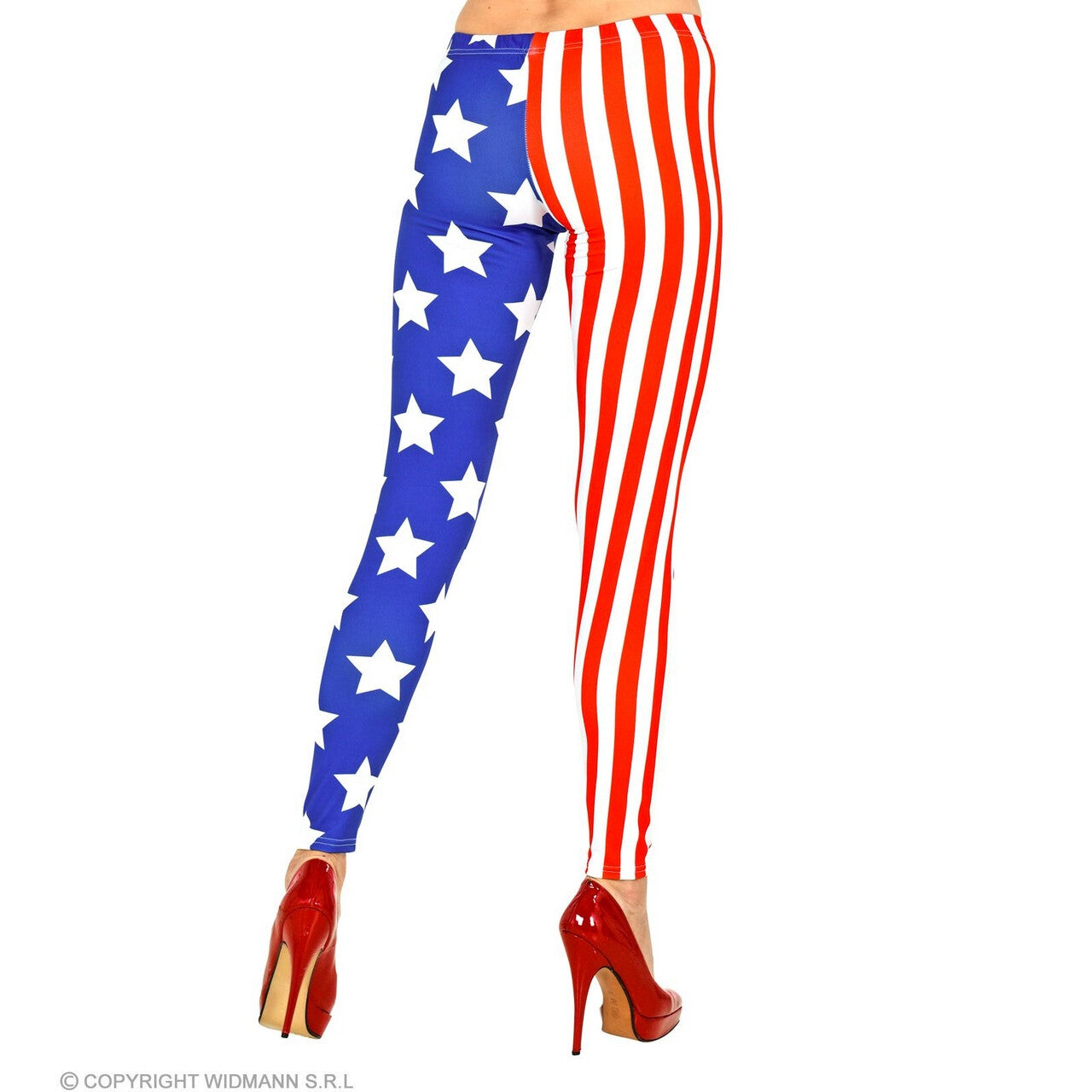 Op deze afbeelding zie je een Kostuums, van het merk Widmann. Legging Born In The USA Vrouw Kostuum
