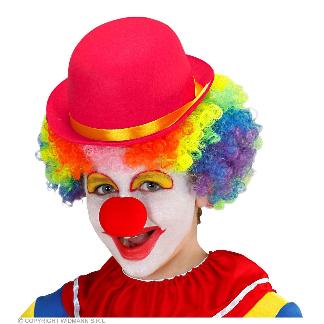 Op deze afbeelding zie je een Accessoires, van het merk Widmann. Bolhoed Boffie Kind Roze