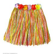 Op deze afbeelding zie je een Kostuums, van het merk Widmann. Mohala Mini Hawairokje 45 Centimeter Meerkleurig Vrouw