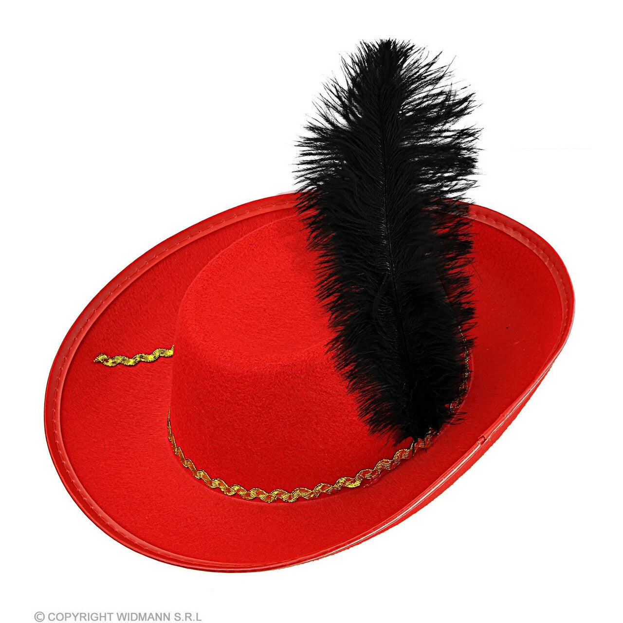 Op deze afbeelding zie je een Accessoires, van het merk Widmann. Aramis Musketier Zonder Vrees Hoed Kind