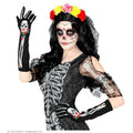 Dia De Los Muertos Skelett-Handschuhe, 40 Cm