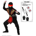 Drachenkrieger Ninja Mit Feuerkraft Kostüm für Jungen