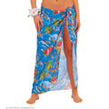 Schal Hawaii Strandstil Blau Damen