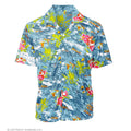 Hawaii Hemd Ozean Island Blau Herren