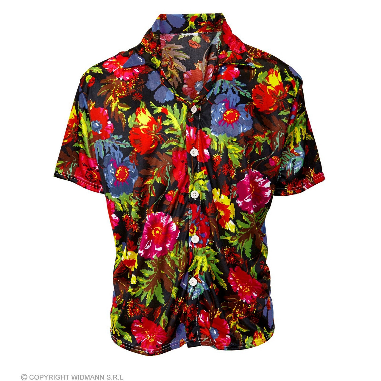 Op deze afbeelding zie je een Kostuums, van het merk Widmann. Hawaii Shirt Tropische Floral Island Man