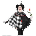 Harlekin Schwarz Weiß Poncho Kind für Kinder