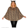 Kitty Cate Leopard Poncho Unisex