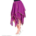 Blauer Lila Rock Aus Chiffon Damen