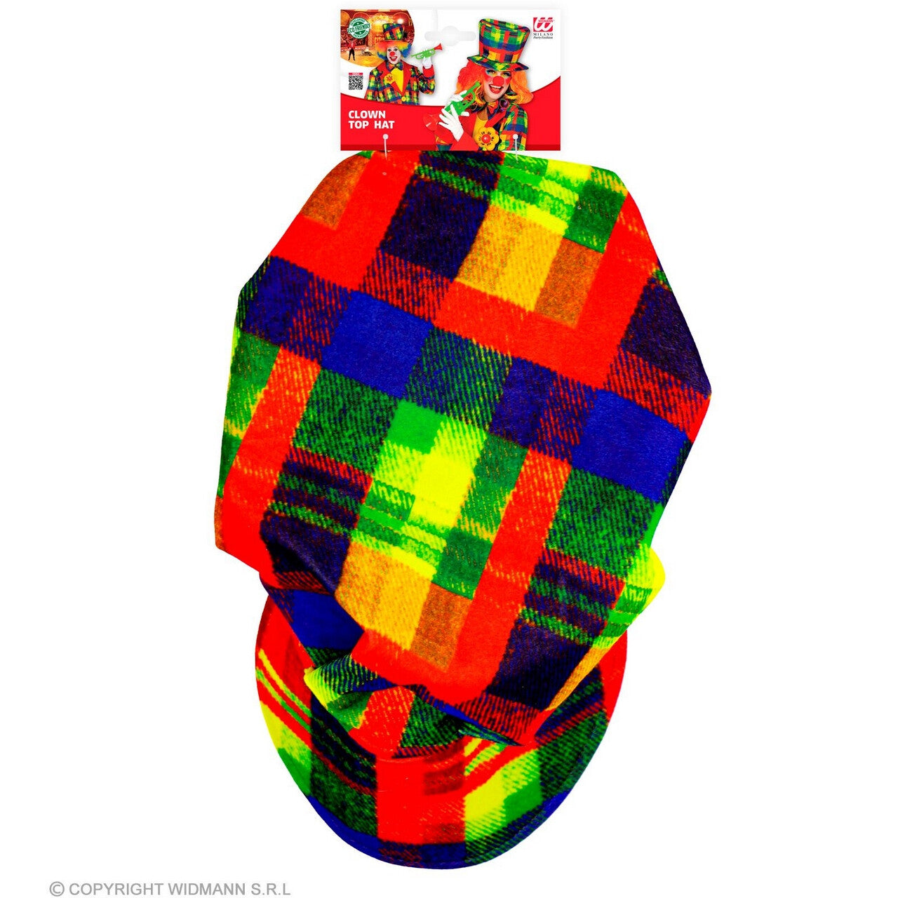 Op deze afbeelding zie je een Accessoires, van het merk Widmann. Vet Kleurige Pet Clown Geblokt