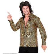 Op deze afbeelding zie je een Kostuums, van het merk Widmann. 70s Gouden Exotische Joe Disco Man