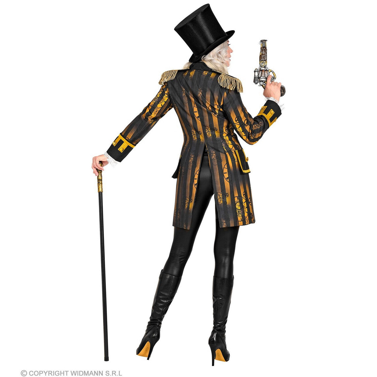 Op deze afbeelding zie je een Kostuums, van het merk Widmann. Tijdloze Parade Jas Steampunk Vrouw