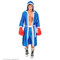 Boxer King Of The Ring Blau Herrenkostüm