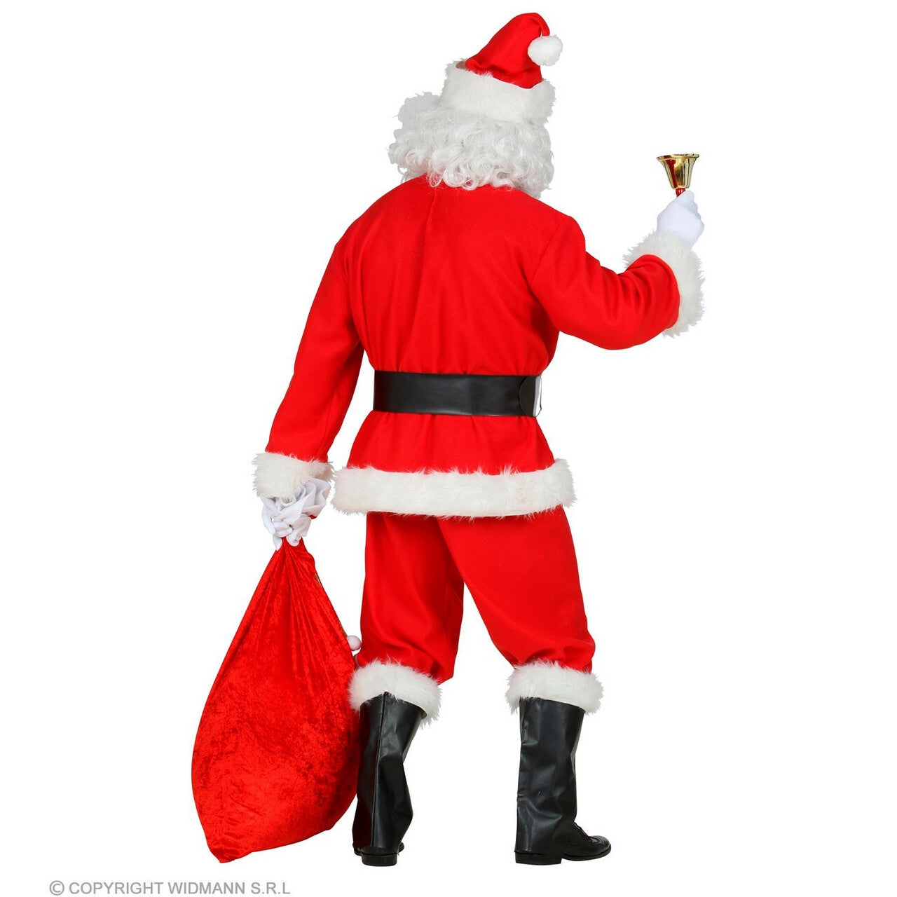 Op deze afbeelding zie je een Kostuums, van het merk Widmann. Net Echte Vriendelijke Kerstman Kostuum