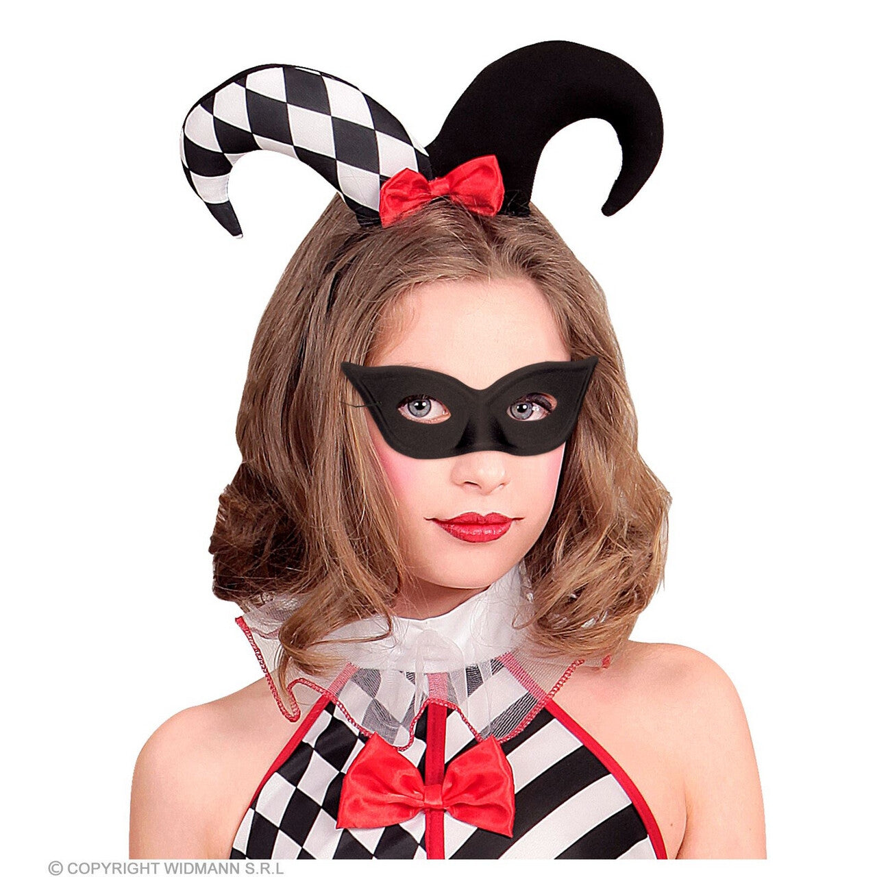 Op deze afbeelding zie je een Accessoires, van het merk Widmann. Oogmasker Zwart Kind