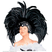 Op deze afbeelding zie je een Accessoires, van het merk Widmann. Hoofdbedekking Met Veren Caribisch Zomercarnaval Zwart
