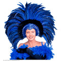 Kopfabdeckung Mit Federn Bonaire Summer Carnival Blau