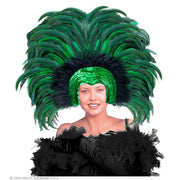 Op deze afbeelding zie je een Accessoires, van het merk Widmann. Hoofdbedekking Met Veren Sint Maarten Zomercarnaval Groen