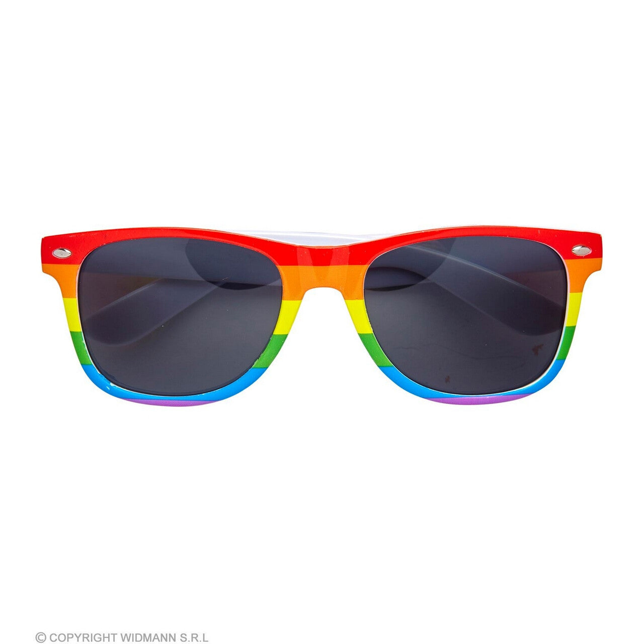 Op deze afbeelding zie je een Accessoires, van het merk Widmann. Kleurige Regenboog Bril