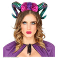 Fantasy Ram Stirnband Mit Blumen