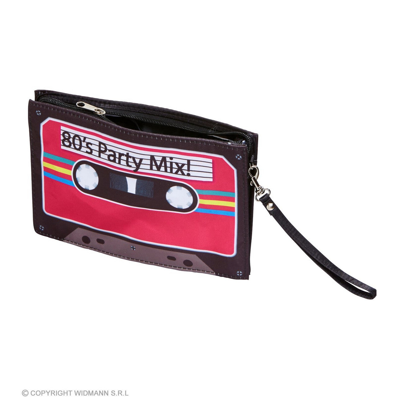 Op deze afbeelding zie je een Accessoires, van het merk Widmann. De Jaren 80 Cassette Tape Handtas
