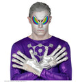 Silberne Alien-Handschuhe