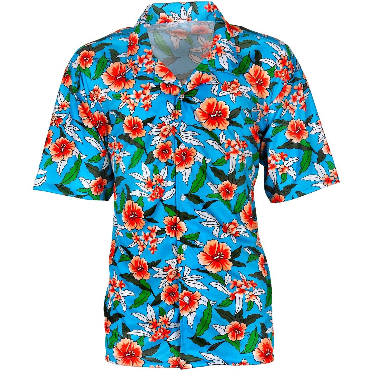 Op deze afbeelding zie je een -1, van het merk Widmann. Hawaii Shirt Blauw