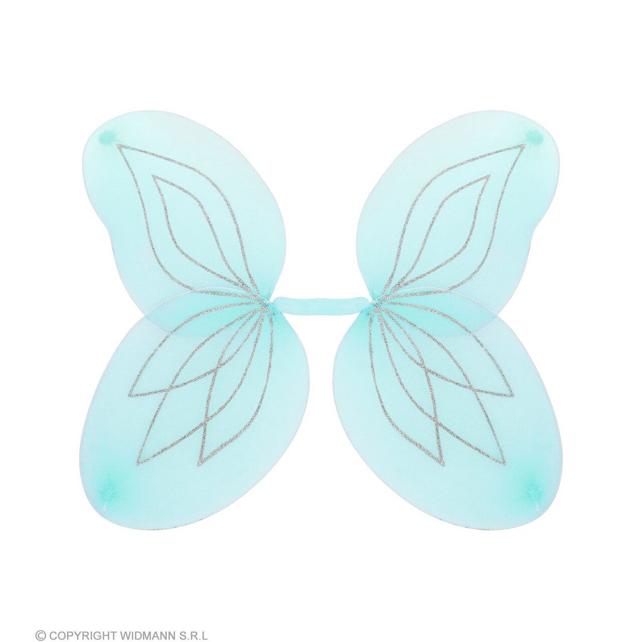 Op deze afbeelding zie je een Accessoires, van het merk Widmann. Blauwe Glitter Vleugels Fee Aisha Kind