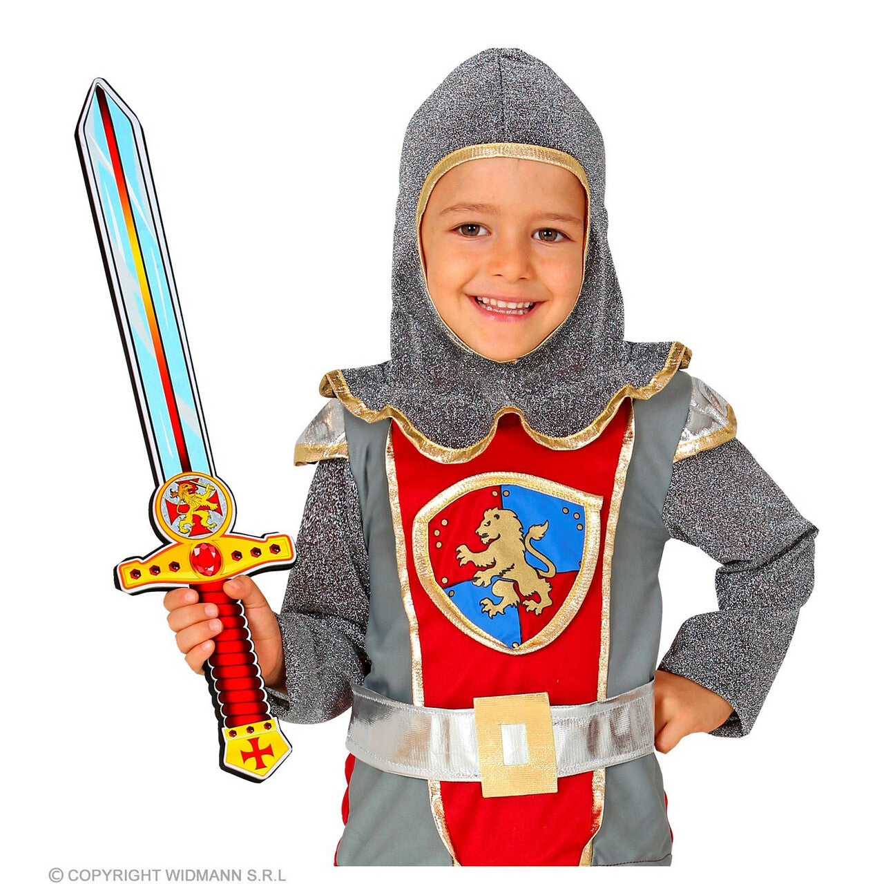 Op deze afbeelding zie je een Accessoires, van het merk Widmann. Zwaard Van Ridder Dappere Daan