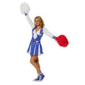 Tanzende Cheerleaderin Blau Deluxe Damenkostüm