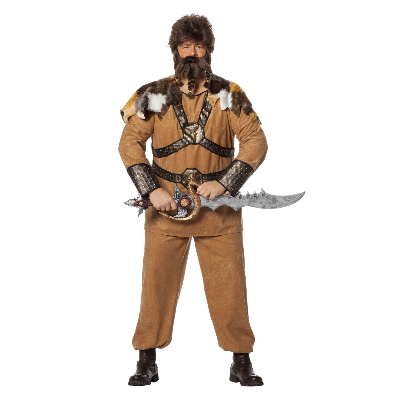 Op deze afbeelding zie je een Kostuums, van het merk Wilbers. Venijnig Vinnige Viking Man Kostuum