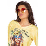 Op deze afbeelding zie je een Accessoires, van het merk Wilbers. Enorm Grote Hippie Bril