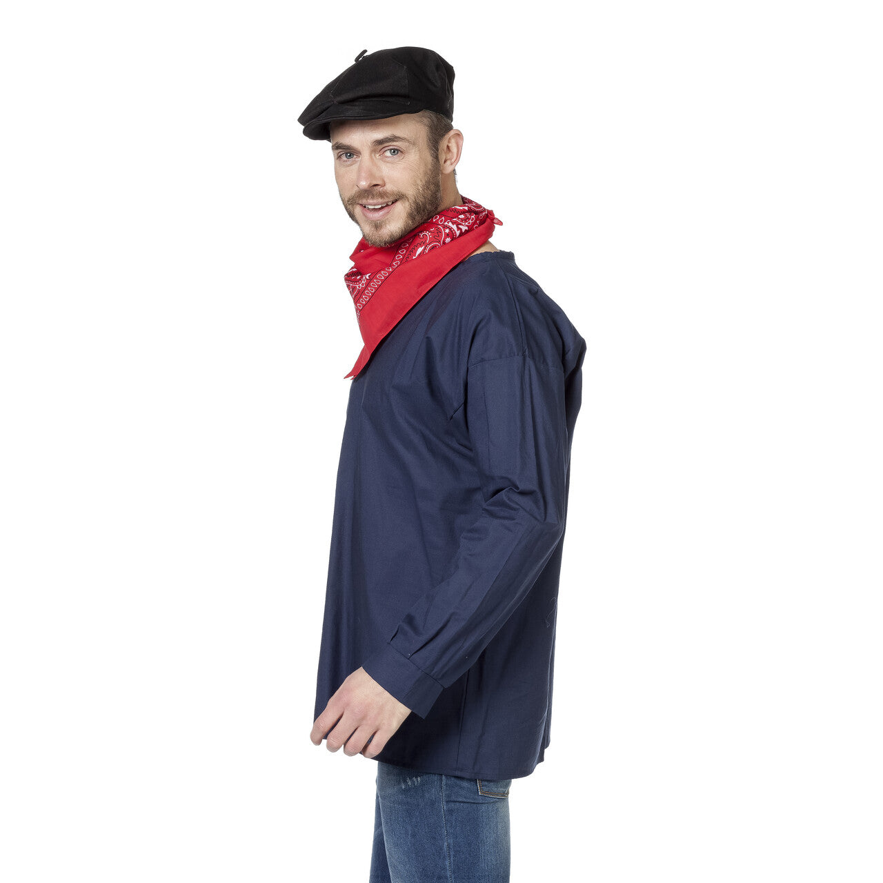 Op deze afbeelding zie je een Kostuums, van het merk Wilbers. Blauwe Boerenkiel Origineel Unisex