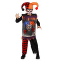 Gruseliger Joker Kostüm für Jungen