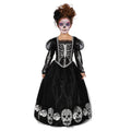 Totenkopf-Festtagskleid Día De Los Muertos Kostüm für Mädchen