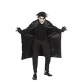 Rennig Rumänisch Dracula Cape Double Mit Kragenschwarz