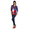 Weihnachtspullover Blue Rocking Santa Unisex