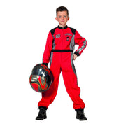 Op deze afbeelding zie je een Kostuums, van het merk Wilbers. Silverstone Formule 1 Racer Jongen Kostuum