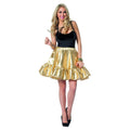 Cooler Glitzernder Goldener Tanzrock Damen