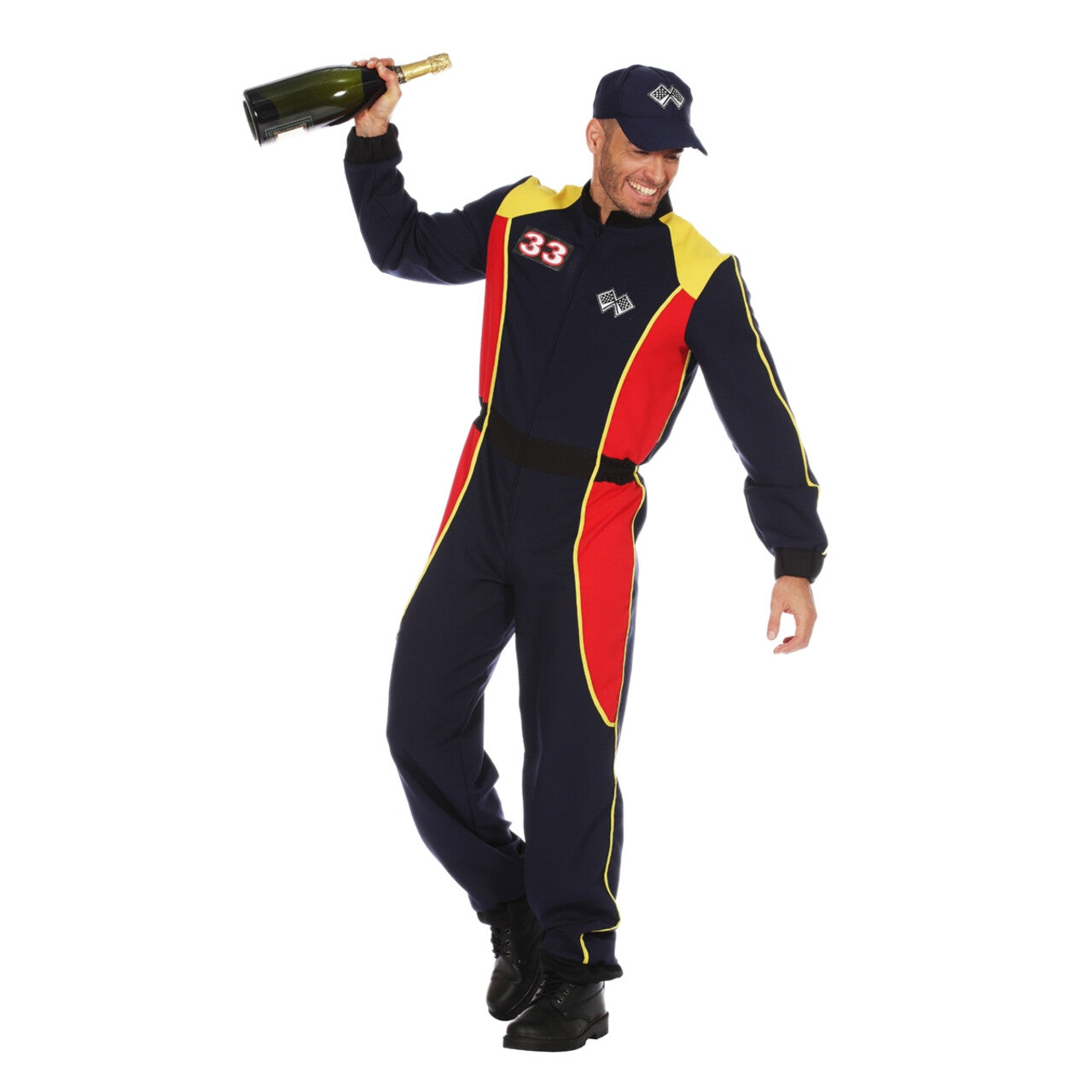 Op deze afbeelding zie je een Kostuums, van het merk Wilbers. Overall Formule 1 Max Man Kostuum