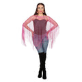 Poncho Netz Rosa Damen