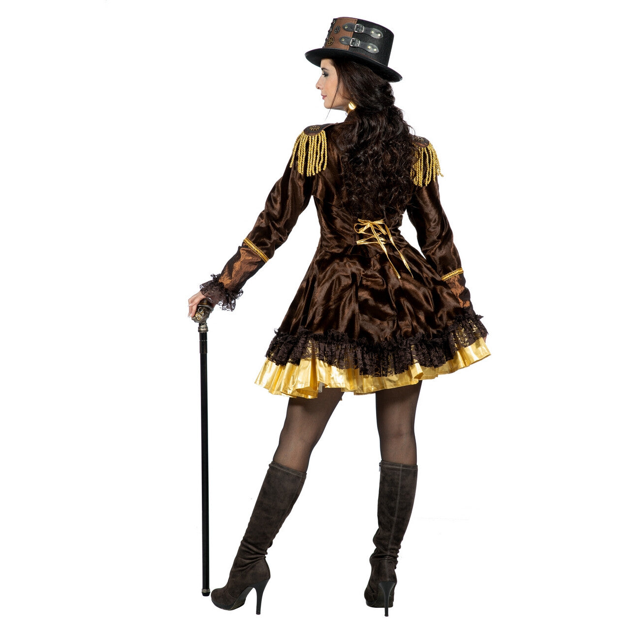 Op deze afbeelding zie je een Kostuums, van het merk Wilbers. Sally Sheffield Steampunk Vrouw