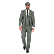 Op deze afbeelding zie je een Kostuums, van het merk Wilbers. Roaring 20s Colbert Peaky Birmingham Grijs Man