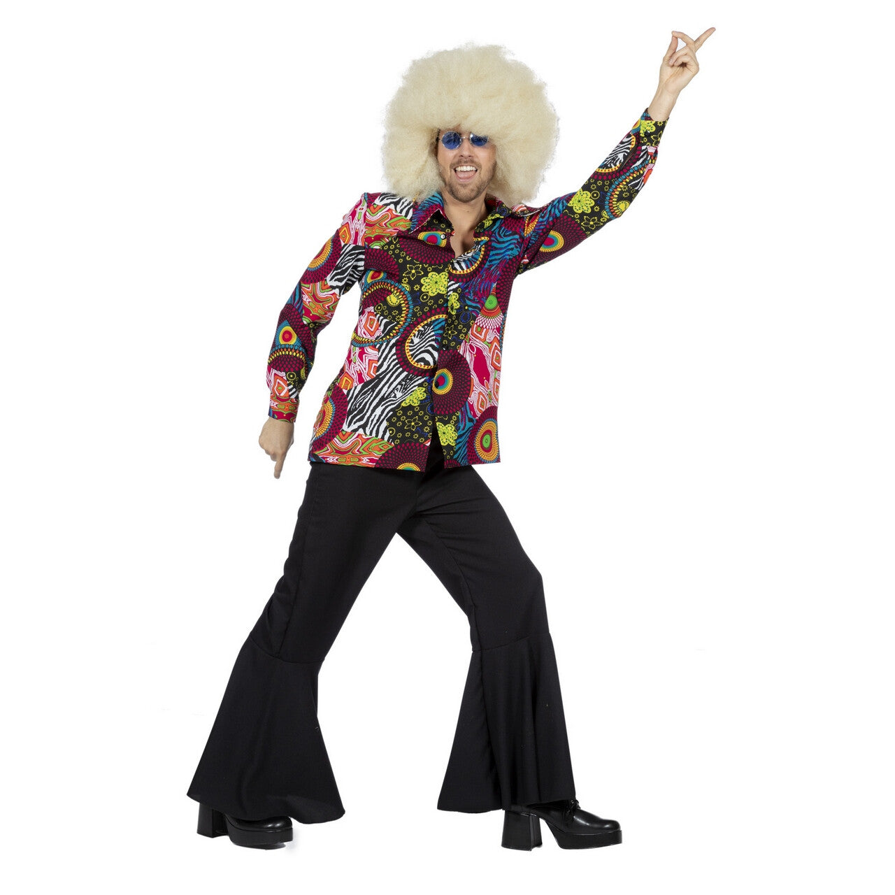 Op deze afbeelding zie je een Kostuums, van het merk Wilbers. Four Tops Disco Hemd Jaren 70 Man