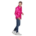 Pink Rüschenhemd Glanz Disco Unisex