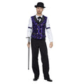 Wild West Pokerhemd Lila Herren